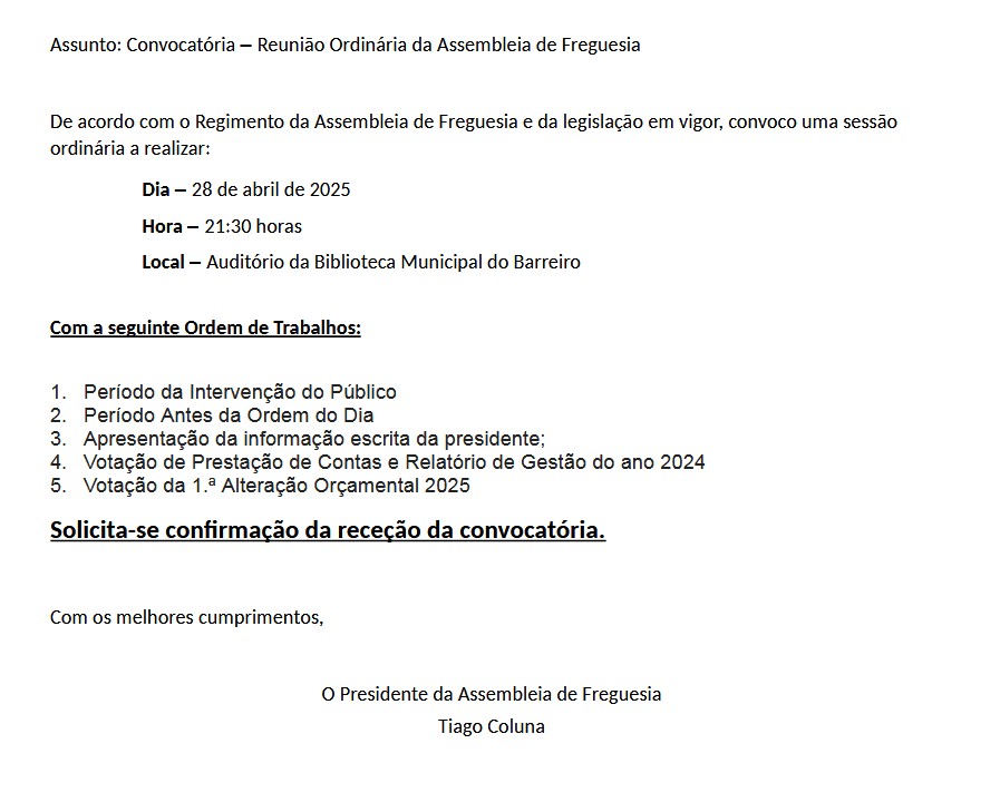 Edital de 28/04