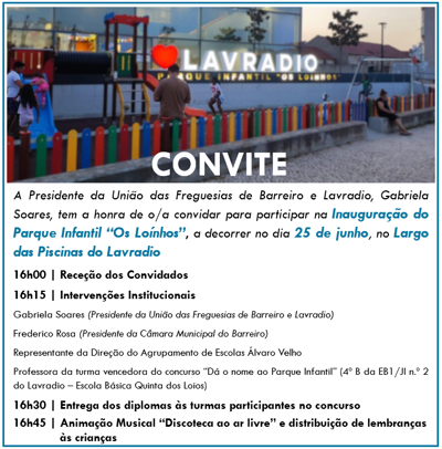 Convite Parque Infantil
