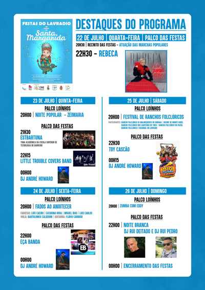 Festas Do Lavradio Em Honra De Santa Margarida