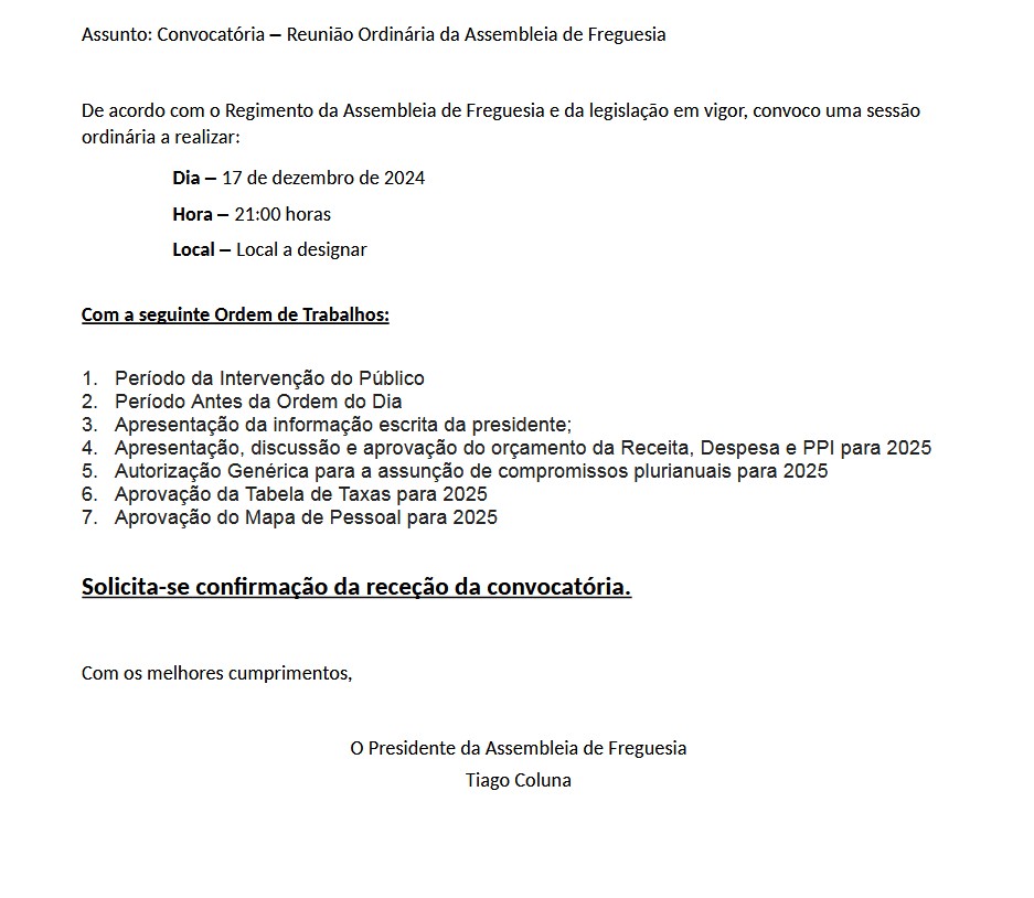 Edital de 17/12