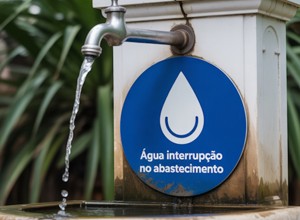 Interrupção do abastecimento de água