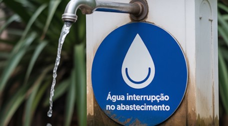 Interrupção do abastecimento de água
